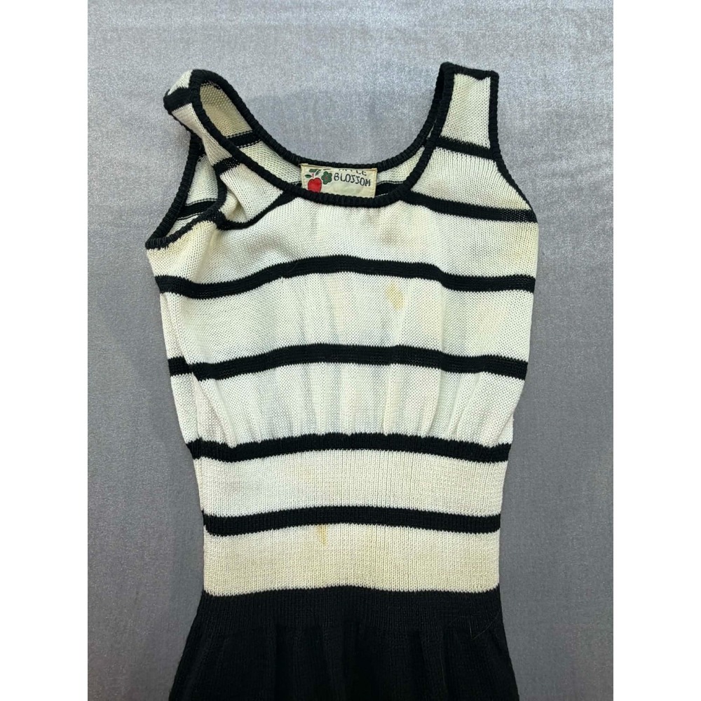 Vintage Apple‎ Blossom 100% Acrylic Sleeveless Dress Size Small - Picture 7 of 13